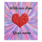 Colourful Heart Wine Label