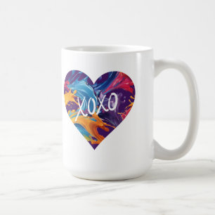 Colourful Heart XOXO- Coffee Mug