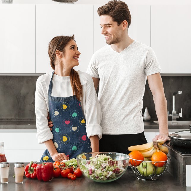 Colourful Hearts Apron (Creator Uploaded)