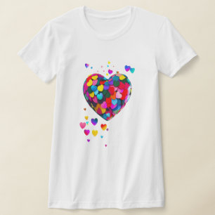 Colourful hearts, beautiful and cute  T-Shirt
