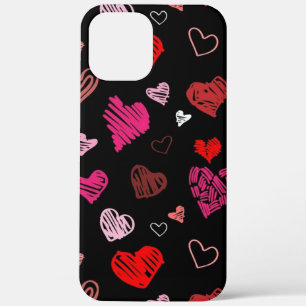 colourful HEARTS         iPhone 12 Pro Max Case