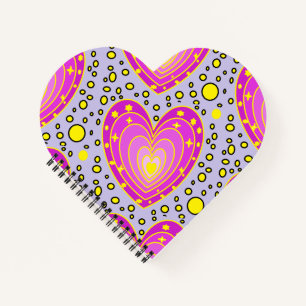 Colourful Hearts Design  Notebook