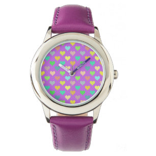 Colourful Hearts Girl  Watch
