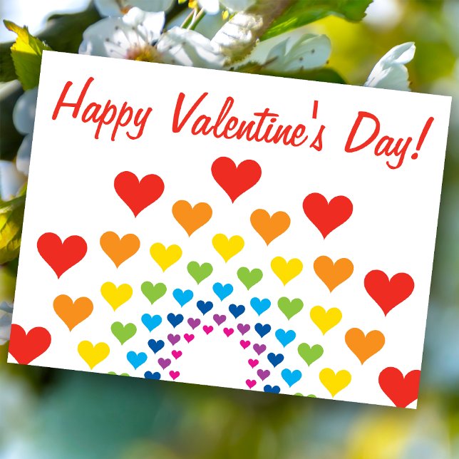 Colourful hearts - Happy Valentine's Day! Holiday Postcard (Creator Uploaded)