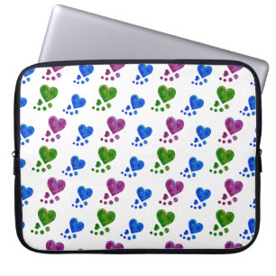 Colourful Hearts Laptop Sleeve