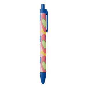 Colourful Hearts Layered Custom Pens