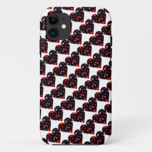 Colourful hearts love case