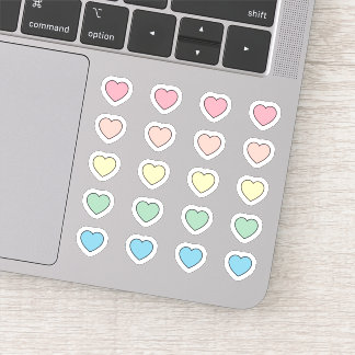 Colourful hearts pack mini set sheet Die Cut