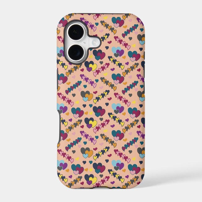 Colourful Hearts Pattern (Back)