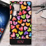 Colourful Hearts  Samsung Galaxy Case<br><div class="desc">Introducing this personalised Samsung cell phone case adorned with a delightful array of colourful hearts,  adding a touch of vibrancy and joy to your everyday life!</div>