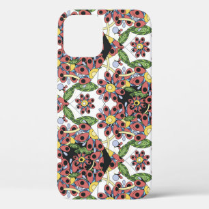Colourful Hearts, Seamless Romantic Pattern. iPhone 12 Case