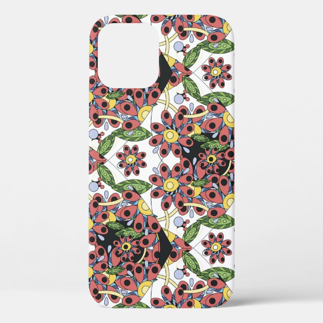 Colourful Hearts, Seamless Romantic Pattern. Case-Mate iPhone Case (Back)