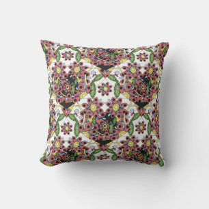 Colourful Hearts, Seamless Romantic Pattern. Cushion