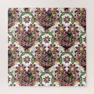 Colourful Hearts, Seamless Romantic Pattern. Jigsaw Puzzle