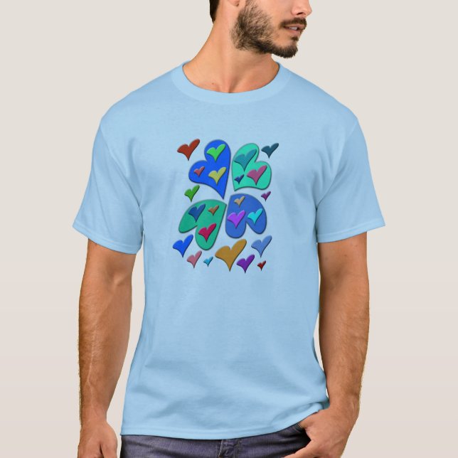Colourful Hearts T-Shirt (Front)