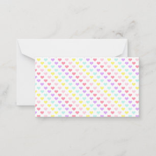 Colourful Hearts Unicorn Rainbow Valentines Day Card