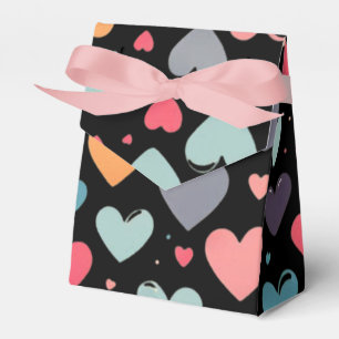Colourful hearts valentine's day  favour box