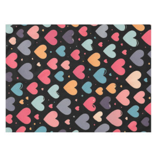 Colourful hearts valentine's day  tablecloth