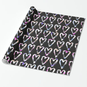 Colourful Hearts Wrapping Paper