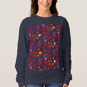  Colourful hearty design T-Shirt Sweatshirt