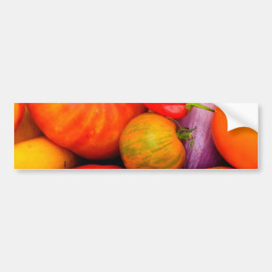 Colourful Heirloom Tomatoes Bumper Sticker