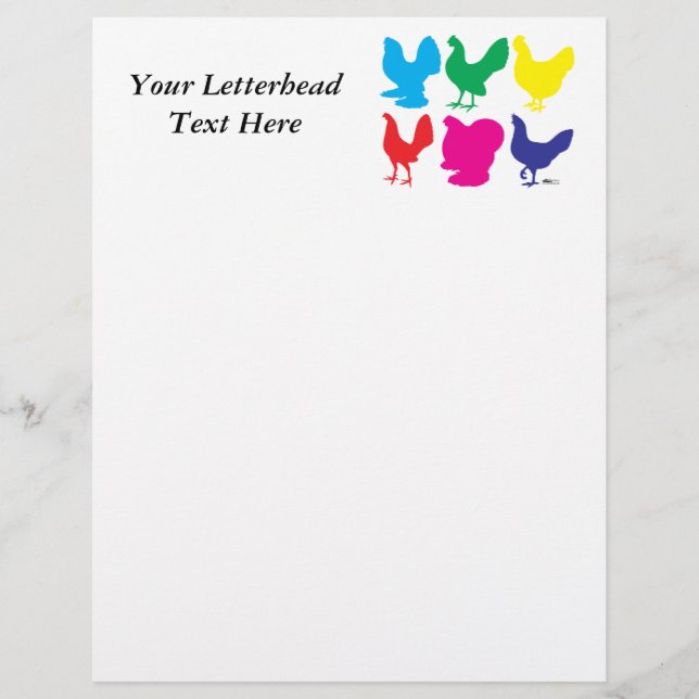 Colourful Hens (Front)