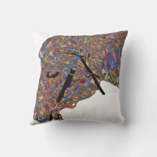 Colourful Hera the Horse Cushion