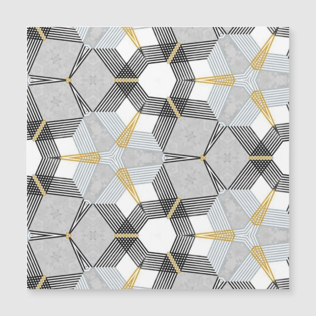 Colourful hexagon square: geometric kaleidoscope. (Front)