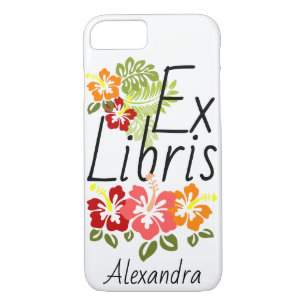 Colourful Hibiscus Book Lover iPhone 8/7 Case