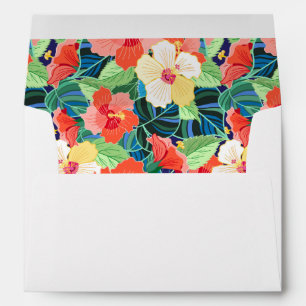 Colourful Hibiscus Pattern Envelopes