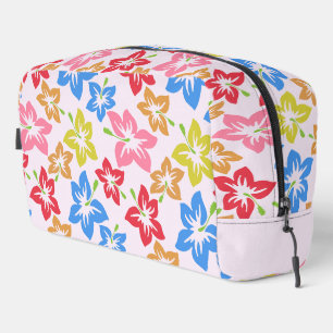 Colourful Hibiscus, Pattern Of Flowers Dopp Kit