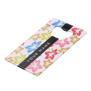 Colourful Hibiscus, Pattern Of Flowers, Your Name