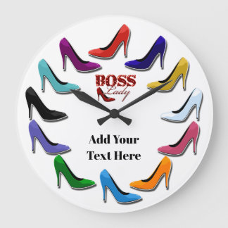 Colourful High Heel Shoe Wall Clock