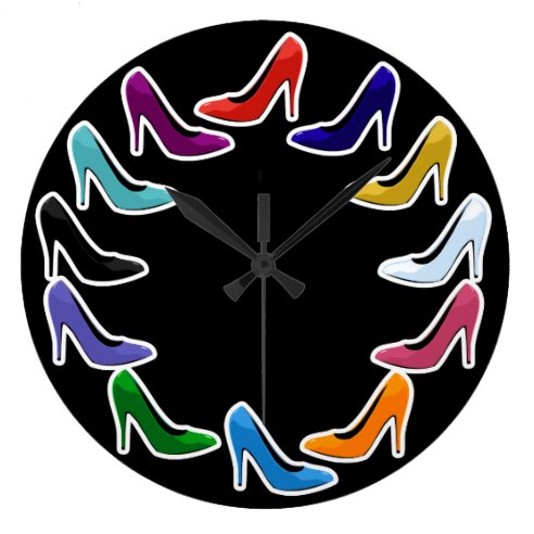 Shoes Wall Clocks | Zazzle.com.au