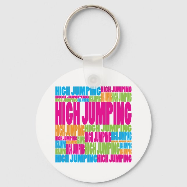 Colourful High Jumping Key Ring (Front)