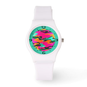 Colourful High Visibility Bright Camouflage Vivid Watch