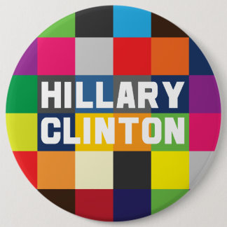 Colourful Hillary Clinton 2016 buttons