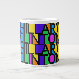 Colourful Hillary Clinton 2016 mugs
