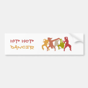 Colourful Hip Hop Dancers Bumper Sticker