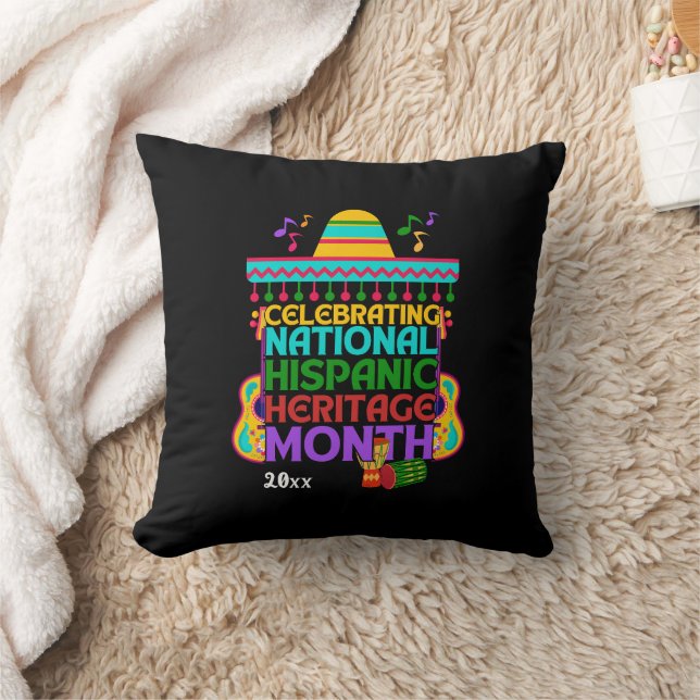 Colourful HISPANIC HERITAGE MONTH Cushion (Blanket)