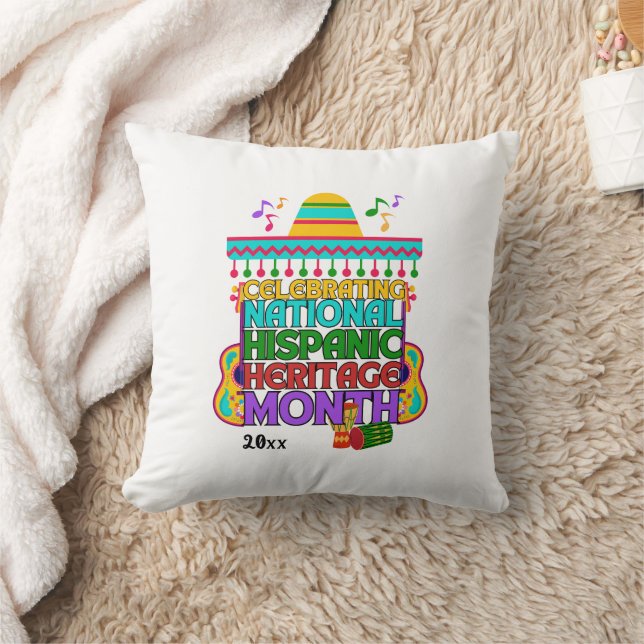 Colourful HISPANIC HERITAGE MONTH Cushion (Blanket)