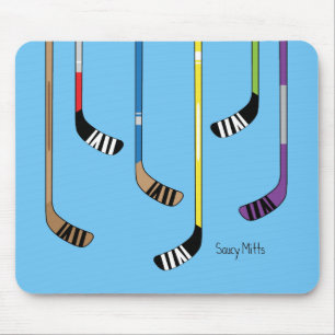 Colourful Hockey Sticks Mouse Pad