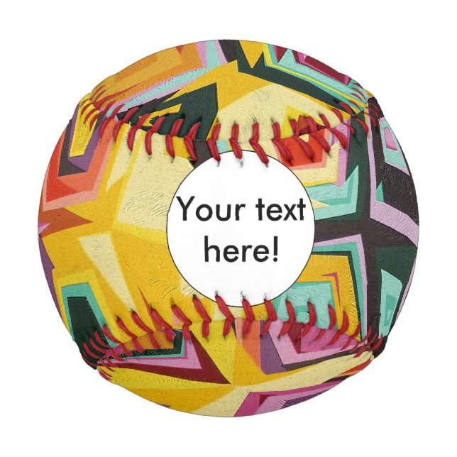 Colourful holes texture baseball (Front)
