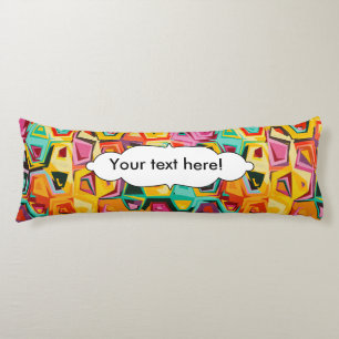 Colourful holes texture body cushion