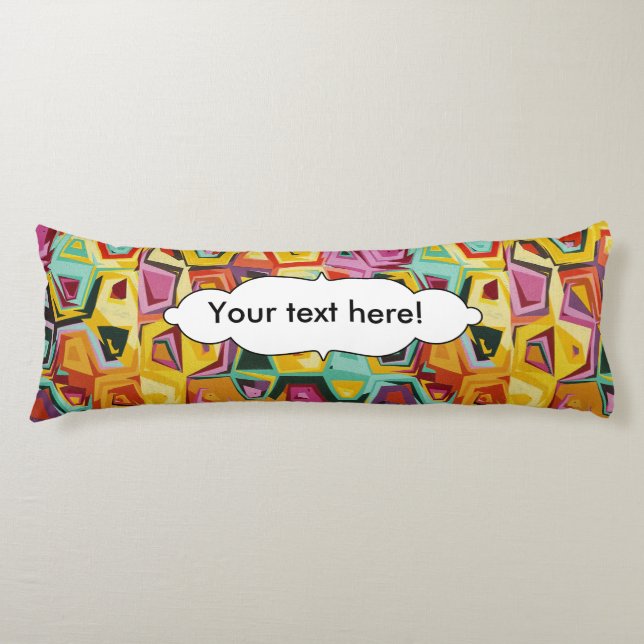 Colourful holes texture body cushion (Front)