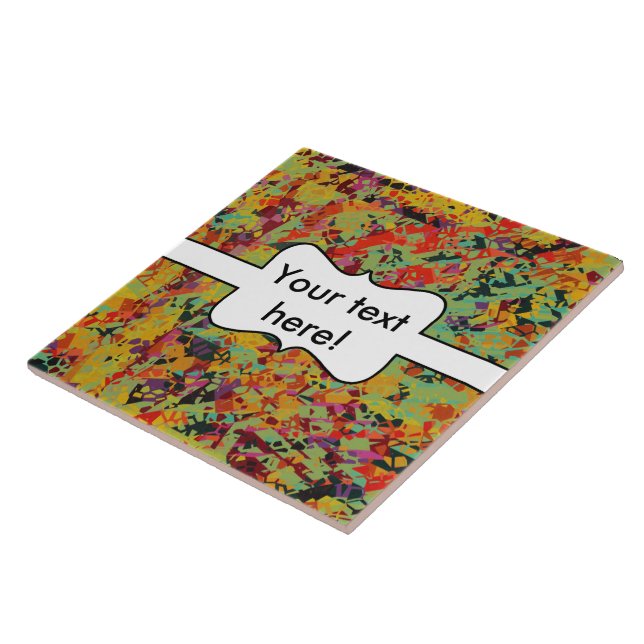 Colourful holes texture ceramic tile (Side)