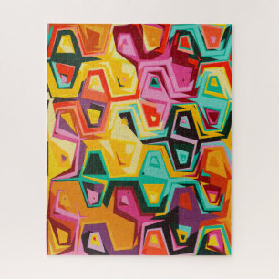 Colourful holes texture jigsaw puzzle
