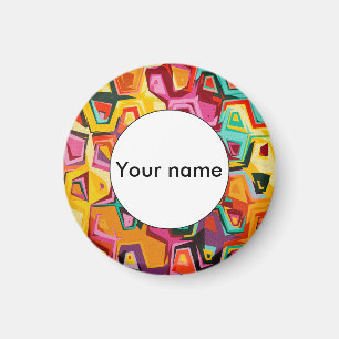 Colourful holes texture magnet