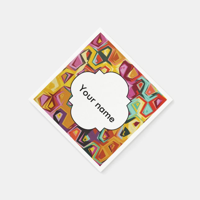 Colourful holes texture napkin (Corner)