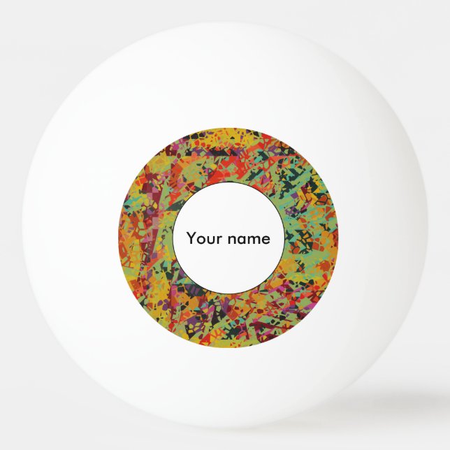 Colourful holes texture ping pong ball (Front)